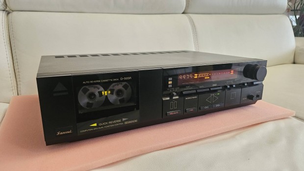 Sansui D-505R kazetts magndeck. Frissen tnzetve. 