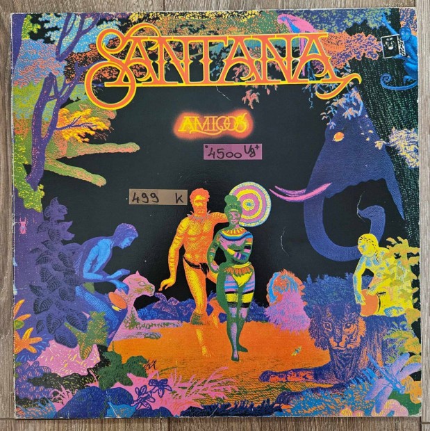 Santana Amigos bakelit lemez, hanglemez LP (499)