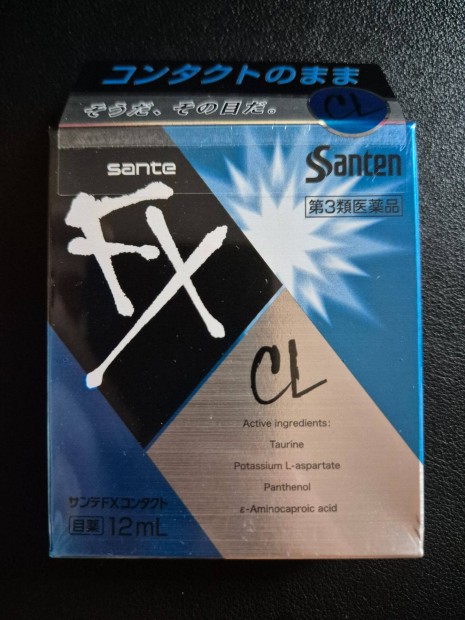 Santen Sante Neo FX CL (kontaktlencse-barát) japán szemcsepp új, bonta
