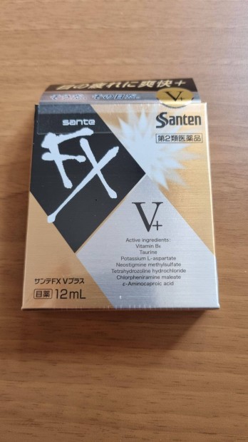Santen Sante Neo FX V+ japn szemcsepp, j, bontatlan, felh. 2025.10