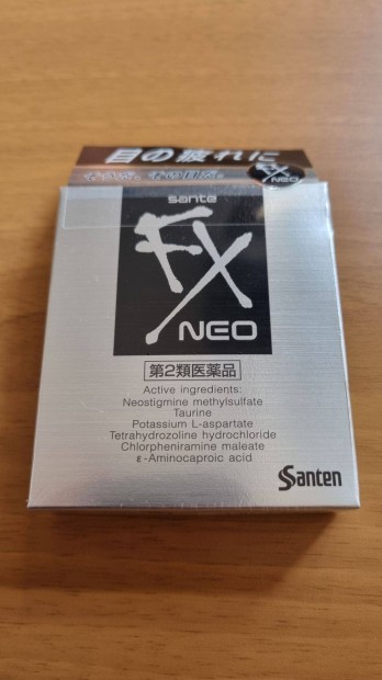 Santen Sante Neo FX japn szemcsepp j, bontatlan felh. 2025.10