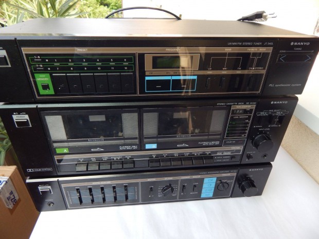 Sanyo 340 Hifi Torony Kazetts Rdis Deck Lersaival