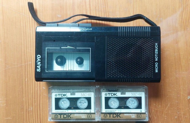 Sanyo MN 1000 Microcassette Recorder Diktafon Walkman Kazetts MAGN