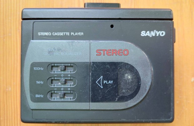 Sanyo M GP29 STEREO Cassette Player Sztere Walkman Kazetts MAGN