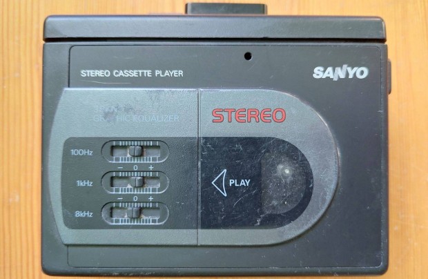 Sanyo M GP29 STEREO Cassette Player Sztere Walkman Kazetts MAGN