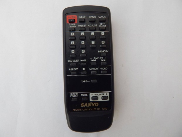 Sanyo RB-F240 Audi� Rendszer t�vir�ny�t� T�vkapcsol� Eredeti