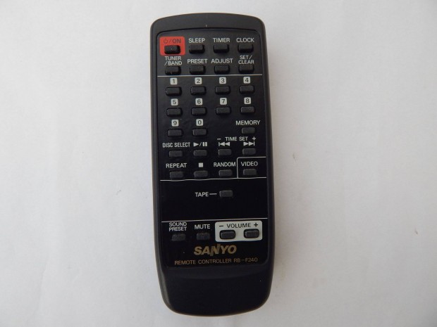 Sanyo RB-F240 Audio Rendszer tvirnyt Tvkapcsol Eredeti