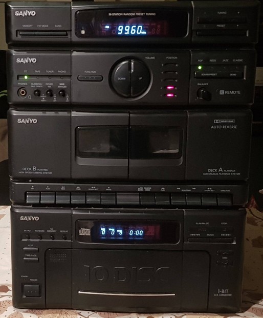 Sanyo nagyteljestmny hifi sony philips aiwa LG i2