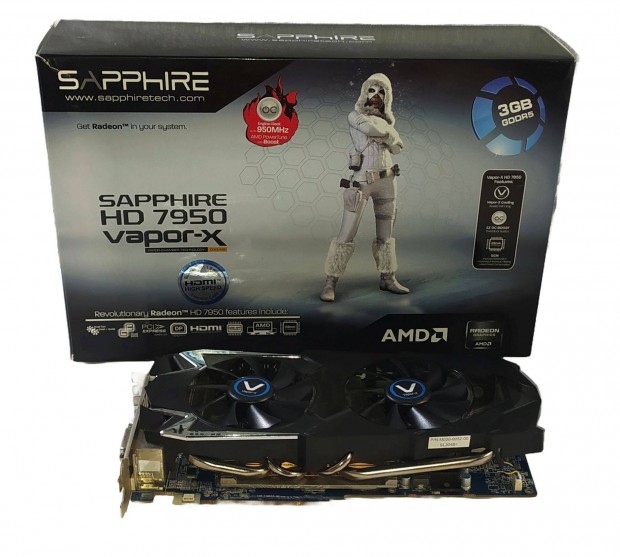 Sapphire Radeon HD7950 3GB 384bit Gddr5 PCI-E videkrtya