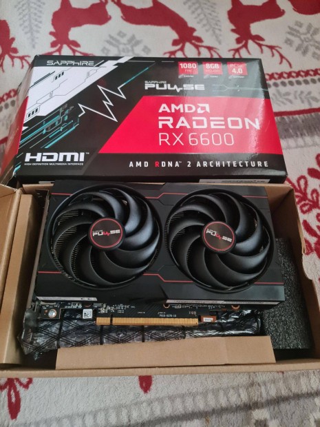 Sapphire Radeon Pulse RX 6600 8GB Gddr6 (dobozos)