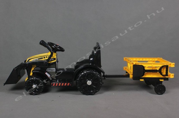 Sárga Utánfutós Traktor 6V elektromos kisautó (20kg-ig) - Akciós!