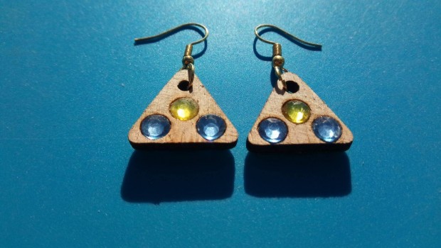 Srga, kk strasszkves fa flbeval. Ajndk karcsonyra, mikulsra