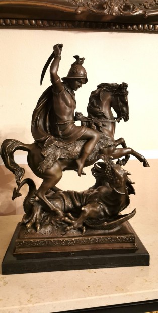 Srknyl Szent Gyrgy - Monumentlis bronz szobor malkots