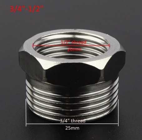 Saválló Acél Menetátalakító 3/4"-bol 1/2"-ra (3609)