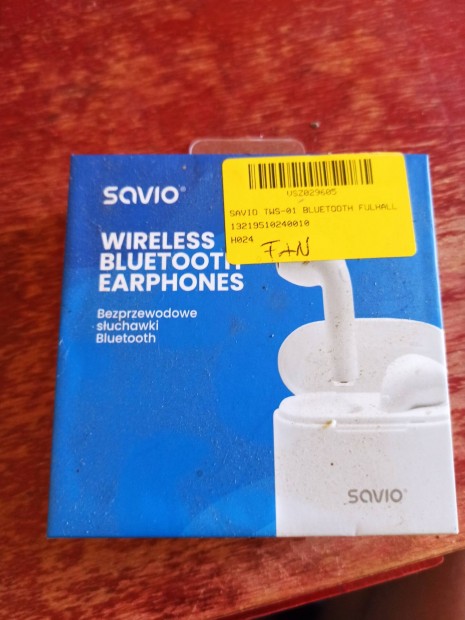 Savio TWS-01 Bluetooth flhallgat - fehr