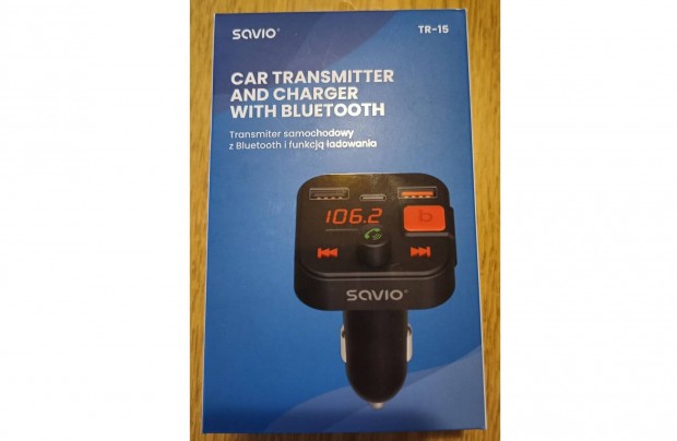 Savio car transmitter bluetootth TR-15