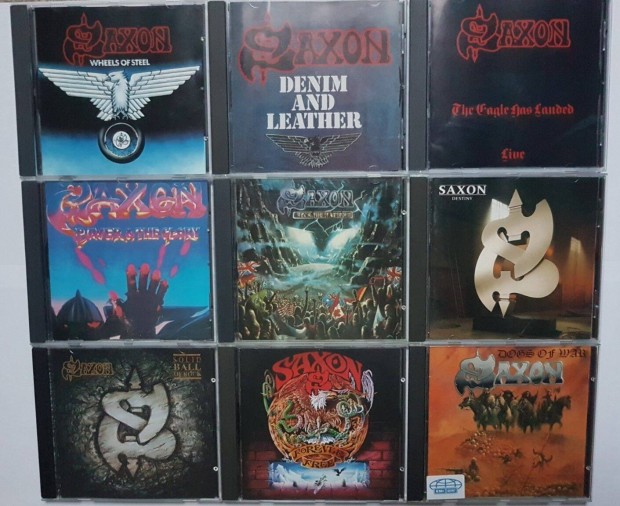 Saxon Gyjti kollekci! ( 1980-1995 ) 9db Eredeti 1. kiads Cd