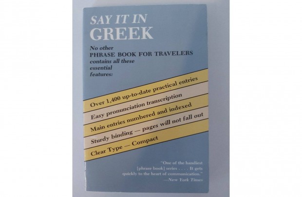 Say It in Greek (Modern) (Paperback)