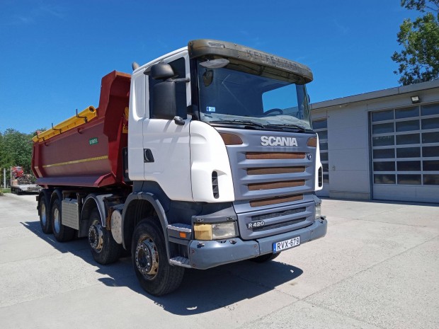 Scania R420 8x4 billencs teherautó