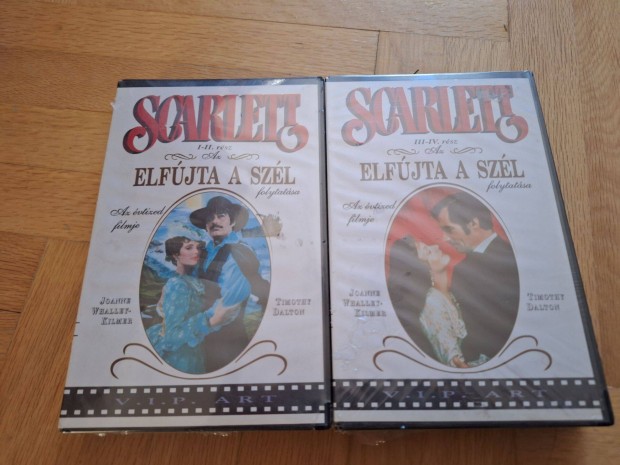 Scarlett- Elfjta a szl 1-4 VHS kazetta! j! Bontatlan!