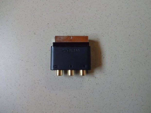 Scart - video rca átalakító csatlakozó adapter toldat xbox 360 felirat