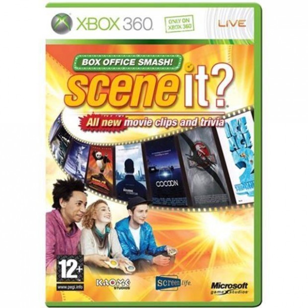 Scene It Box Office Smash (No Buzzers) eredeti Xbox 360 jtk