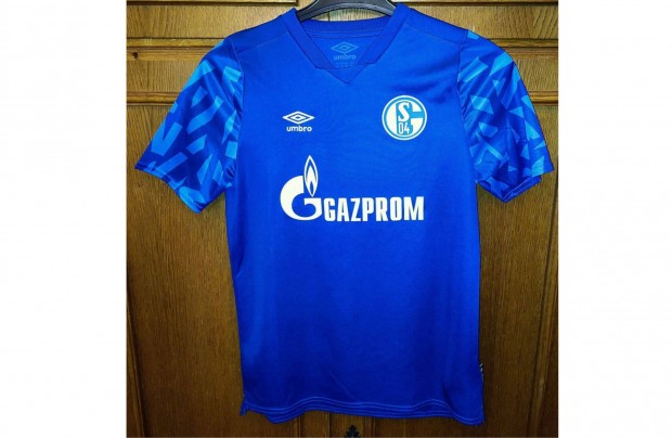 Schalke 04 eredeti Umbro 2019-20 gyerek kék mez (158)