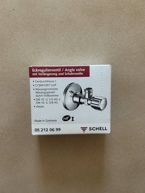 Schell Comfort sarokszelep