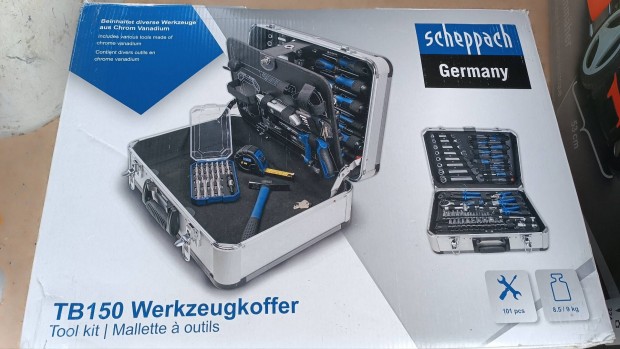 Scheppach 150 darabos szerszmos koffer 