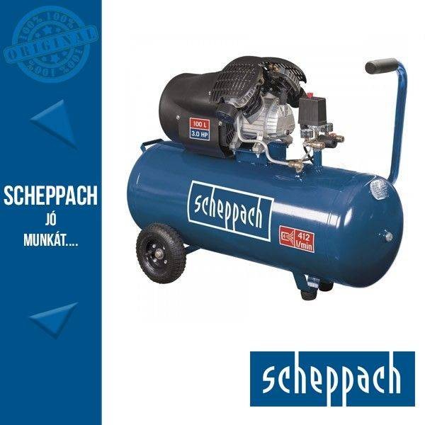 Scheppach HC 120 DC Kéthengeres olajkenésű kompresszor garanciával!!