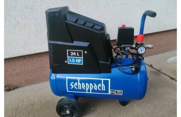 Scheppach HC 30 Ox olajmentes kompresszor, 1.1kW, 24L, 8bar