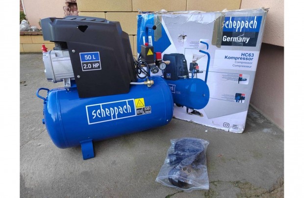 Scheppach HC 63 olajos kompresszor 50L 10br Ingyen szllts