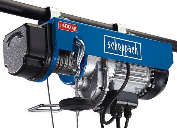 Scheppach HRS 400 Elektromos drótköteles csörlő Garanciával!!