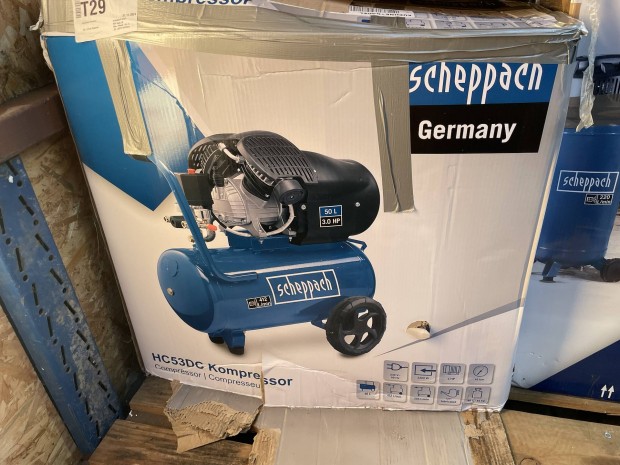 Scheppach Kompresszor 2 hengeres 50 liter elad