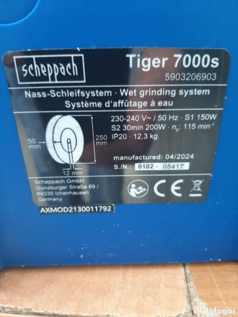Scheppach Tiger 7000s - csiszoló rendszer eladó