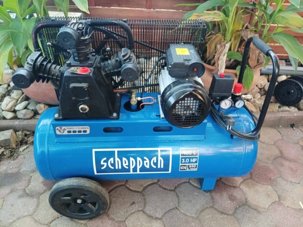 Scheppach hromhengeres 100 L es 10 bros kompresszor