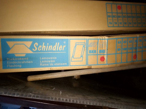 Schindler 78x100cm tetablak BKS burkolkeret szrke lemezei j