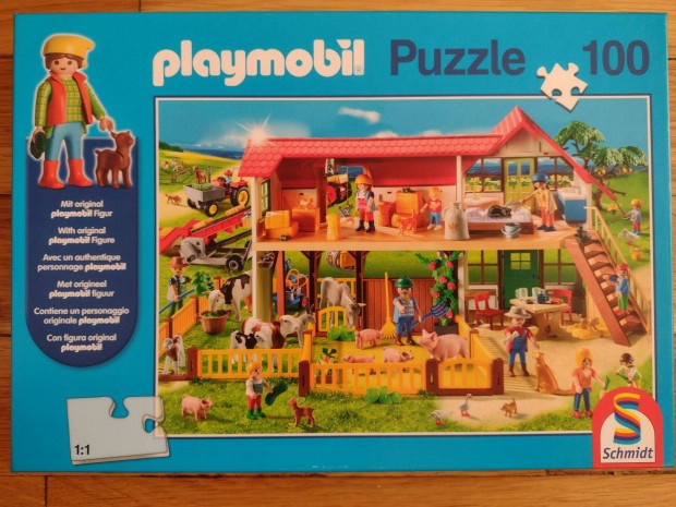 Schmidt 100 db-os Playmobil puzzle - Bauernhof (56163)