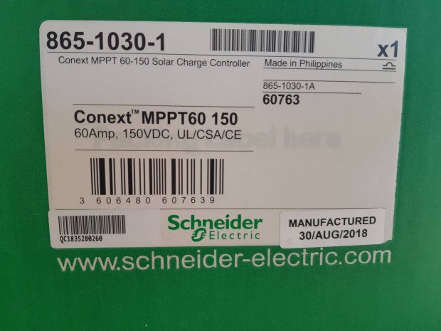 Schneider Conext MPPT 60 150 tltsvezrl