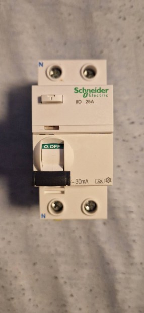 Schneider Electric A9Z21225 ram-vdkapcsol (FI-rel) 2P 25A 30mA