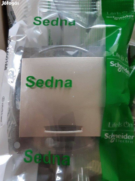Schneider Sedna SDN1400168 1 plus kapcsol jelzfnnyel Titn