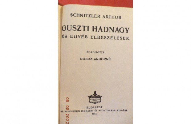 Schnitzler Arthur: Guszti hadnagy