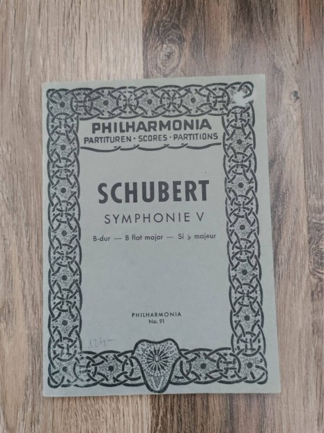 Schubert Symphonie V. B Flat Major. Philharmonia No. 91 Pamphlet