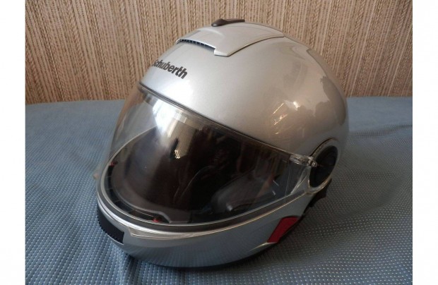Schuberth C2 ezüstszürke felnyitható bukósisak 58-59 cm újszerű