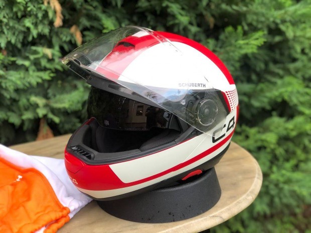 Schuberth C4 buksisak XXL-es, schubert. Piros-fehr. Ingyen Foxpost!