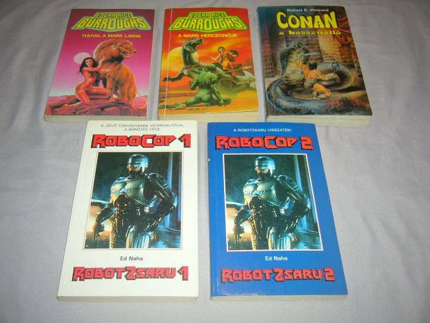 Sci-Fi / Fantasy knyvek - Ed Naha, Edgar Rice Burroughs, Robert E. Ho