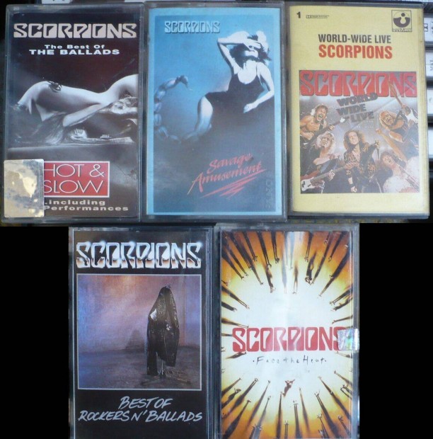 Scorpions kazetta-kollekci (5 db)