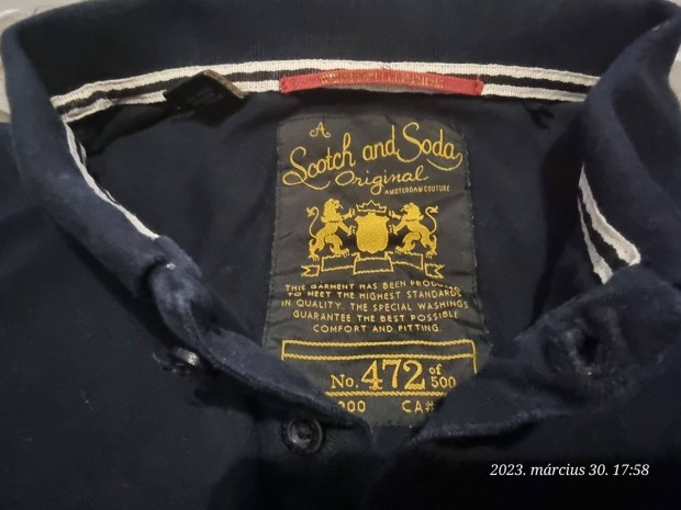 Scotch and Soda hossz ujj pl XL XXL