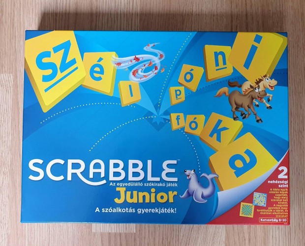 Scrabble Junior trsasjtk 6-10 veseknek - j, csomagols hinyzik