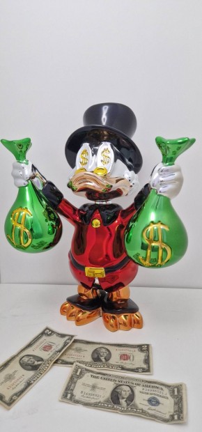 Scrooge Mcduck Chrome - Pop Art Szobor - 47cm